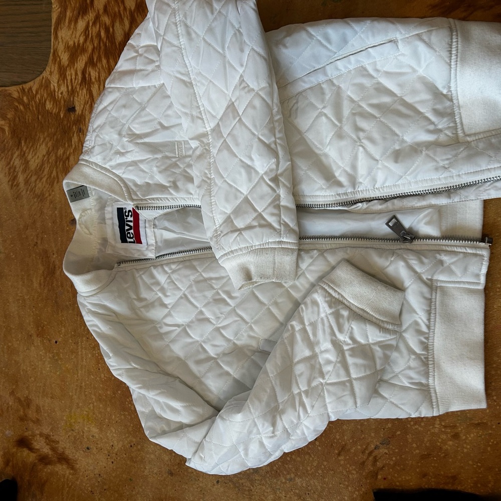 Levi's Ivory Quilted Jacket